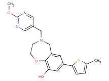 4-[(2-methoxypyrimidin-5-yl)methyl]-7-(5-methyl-2-thienyl)-2,3,4,5-tetrahydro-1,4-benzoxazepin-9-ol