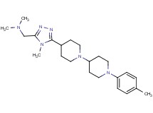 N,N-dimethyl-1-{4-methyl-5-[1'-(4-methylphenyl)-1,4'-bipiperidin-4-yl]-4H-1,2,4-triazol-3-yl}methanamine