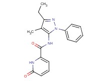 N-(3-ethyl-4-methyl-1-phenyl-1H-pyrazol-5-yl)-6-oxo-1,6-dihydropyridine-2-carboxamide