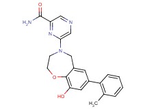 6-[9-hydroxy-7-(2-methylphenyl)-2,3-dihydro-1,4-benzoxazepin-4(5H)-yl]pyrazine-2-carboxamide