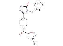 4-benzyl-5-{1-[(3-methyl-4,5-dihydroisoxazol-5-yl)carbonyl]piperidin-4-yl}-2,4-dihydro-3H-1,2,4-triazol-3-one