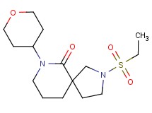 2-(ethylsulfonyl)-7-(tetrahydro-2H-pyran-4-yl)-2,7-diazaspiro[4.5]decan-6-one