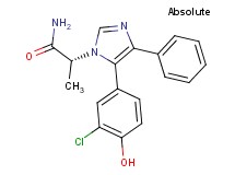 (2R)-2-[5-(3-chloro-4-hydroxyphenyl)-4-phenyl-1H-imidazol-1-yl]propanamide