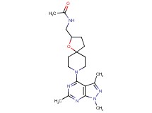N-{[8-(1,3,6-trimethyl-1H-pyrazolo[3,4-d]pyrimidin-4-yl)-1-oxa-8-azaspiro[4.5]dec-2-yl]methyl}acetamide