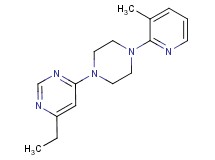 4-ethyl-6-[4-(3-methyl-2-pyridinyl)-1-piperazinyl]pyrimidine