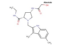 (4S)-1-[(3,5-dimethyl-1H-indol-2-yl)methyl]-N-ethyl-4-(glycoloylamino)-L-prolinamide