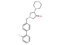 (3S*,4S*)-1-[(2'-fluorobiphenyl-4-yl)methyl]-4-morpholin-4-ylpyrrolidin-3-ol