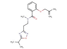 N-[2-(5-isopropyl-1,2,4-oxadiazol-3-yl)ethyl]-N-methyl-2-[(2-methylprop-2-en-1-yl)oxy]benzamide