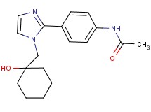 N-(4-{1-[(1-hydroxycyclohexyl)methyl]-1H-imidazol-2-yl}phenyl)acetamide