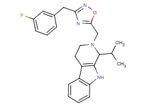 2-{[3-(3-fluorobenzyl)-1,2,4-oxadiazol-5-yl]methyl}-1-isopropyl-2,3,4,9-tetrahydro-1H-beta-carboline