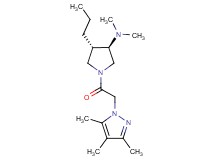 (3R*,4S*)-N,N-dimethyl-4-propyl-1-[(3,4,5-trimethyl-1H-pyrazol-1-yl)acetyl]-3-pyrrolidinamine