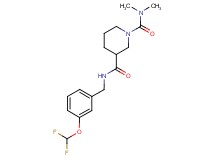 N~3~-[3-(difluoromethoxy)benzyl]-N~1~,N~1~-dimethyl-1,3-piperidinedicarboxamide