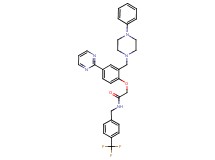 2-[2-[(4-phenyl-1-piperazinyl)methyl]-4-(2-pyrimidinyl)phenoxy]-N-[4-(trifluoromethyl)benzyl]acetamide