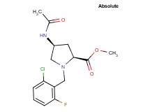 methyl (4S)-4-(acetylamino)-1-(2-chloro-6-fluorobenzyl)-L-prolinate