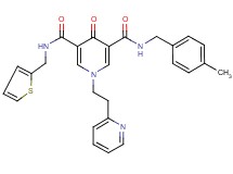 N-(4-methylbenzyl)-4-oxo-1-[2-(2-pyridinyl)ethyl]-N'-(2-thienylmethyl)-1,4-dihydro-3,5-pyridinedicarboxamide
