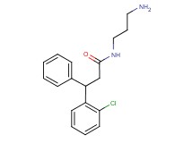 N-(3-aminopropyl)-3-(2-chlorophenyl)-3-phenylpropanamide hydrochloride