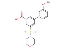 3'-methoxy-5-(morpholin-4-ylsulfonyl)biphenyl-3-carboxylic acid