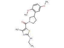 5-{[3-(2,5-dimethoxyphenyl)-1-pyrrolidinyl]carbonyl}-N-ethyl-4-methyl-1,3-thiazol-2-amine