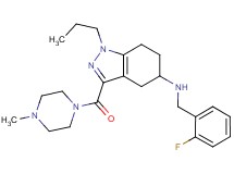 N-(2-fluorobenzyl)-3-[(4-methyl-1-piperazinyl)carbonyl]-1-propyl-4,5,6,7-tetrahydro-1H-indazol-5-amine