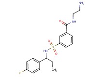 N-(2-aminoethyl)-3-({[1-(4-fluorophenyl)propyl]amino}sulfonyl)benzamide