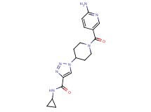 1-{1-[(6-aminopyridin-3-yl)carbonyl]piperidin-4-yl}-N-cyclopropyl-1H-1,2,3-triazole-4-carboxamide