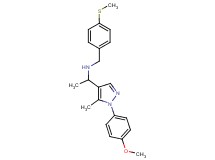 1-[1-(4-methoxyphenyl)-5-methyl-1H-pyrazol-4-yl]-N-[4-(methylthio)benzyl]ethanamine