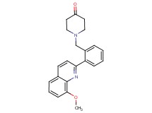 1-[2-(8-methoxy-2-quinolinyl)benzyl]-4-piperidinone