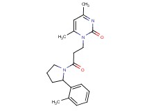 4,6-dimethyl-1-{3-[2-(2-methylphenyl)pyrrolidin-1-yl]-3-oxopropyl}pyrimidin-2(1H)-one