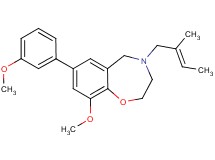 9-methoxy-7-(3-methoxyphenyl)-4-[(2E)-2-methyl-2-buten-1-yl]-2,3,4,5-tetrahydro-1,4-benzoxazepine