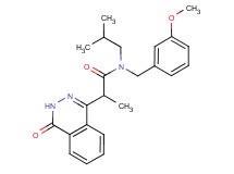 N-isobutyl-N-(3-methoxybenzyl)-2-(4-oxo-3,4-dihydrophthalazin-1-yl)propanamide