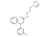 3-(3-chlorophenyl)-3-phenyl-N-[3-(1H-1,2,3-triazol-1-yl)propyl]propanamide