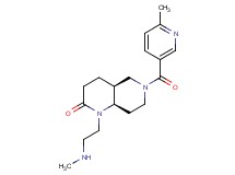 (4aS*,8aR*)-1-[2-(methylamino)ethyl]-6-[(6-methylpyridin-3-yl)carbonyl]octahydro-1,6-naphthyridin-2(1H)-one