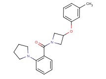 1-(2-{[3-(3-methylphenoxy)-1-azetidinyl]carbonyl}phenyl)pyrrolidine