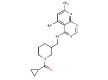 N-{[1-(cyclopropylcarbonyl)piperidin-3-yl]methyl}-5,7-dimethylpyrido[2,3-d]pyrimidin-4-amine