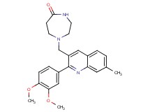 1-{[2-(3,4-dimethoxyphenyl)-7-methyl-3-quinolinyl]methyl}-1,4-diazepan-5-one