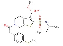 methyl 2-[(sec-butylamino)sulfonyl]-6-{[4-(methylthio)phenyl]acetyl}-4,5,6,7-tetrahydrothieno[2,3-c]pyridine-3-carboxylate
