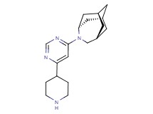 (1R*,3s,6r,8S*)-4-(6-piperidin-4-ylpyrimidin-4-yl)-4-azatricyclo[4.3.1.1~3,8~]undecane