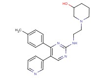 1-(2-{[4-(4-methylphenyl)-5-pyridin-3-ylpyrimidin-2-yl]amino}ethyl)piperidin-3-ol