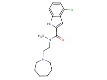 N-(2-azepan-1-ylethyl)-4-chloro-N-methyl-1H-indole-2-carboxamide