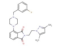 2-[2-(3,5-dimethyl-1H-pyrazol-1-yl)ethyl]-4-[4-(3-fluorobenzyl)-1-piperazinyl]-1H-isoindole-1,3(2H)-dione