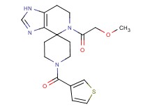 5-(methoxyacetyl)-1'-(3-thienylcarbonyl)-1,5,6,7-tetrahydrospiro[imidazo[4,5-c]pyridine-4,4'-piperidine]