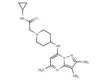 N-cyclopropyl-2-{4-[(2,3,5-trimethylpyrazolo[1,5-a]pyrimidin-7-yl)amino]-1-piperidinyl}acetamide