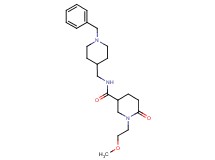 N-[(1-benzyl-4-piperidinyl)methyl]-1-(2-methoxyethyl)-6-oxo-3-piperidinecarboxamide