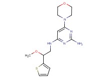 N~4~-[2-methoxy-2-(2-thienyl)ethyl]-6-morpholin-4-ylpyrimidine-2,4-diamine
