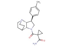 1-{[(2R*,3S*,6R*)-3-(4-methylphenyl)-1,5-diazatricyclo[5.2.2.0~2,6~]undec-5-yl]carbonyl}cyclopropanecarboxamide