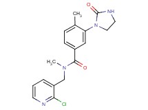 N-[(2-chloro-3-pyridinyl)methyl]-N,4-dimethyl-3-(2-oxo-1-imidazolidinyl)benzamide