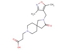 3-{2-[(3,5-dimethylisoxazol-4-yl)methyl]-3-oxo-2,8-diazaspiro[4.5]dec-8-yl}propanoic acid