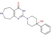 2-(4-hydroxy-4-phenylpiperidin-1-yl)-3,5,6,7,8,9-hexahydro-4H-pyrimido[4,5-d]azepin-4-one