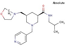 (3R,5S)-N-isobutyl-5-(4-morpholinylmethyl)-1-(4-pyridinylmethyl)-3-piperidinecarboxamide