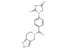 1-[4-(2,4,6,7-tetrahydro-5H-pyrazolo[4,3-c]pyridin-5-ylcarbonyl)phenyl]-2,4-imidazolidinedione